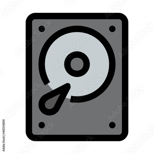 harddrive Color line icon