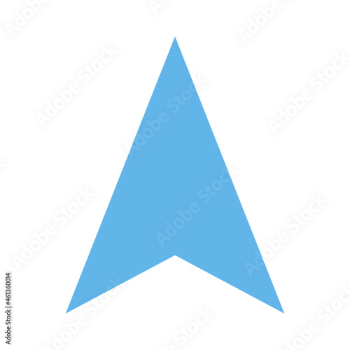 gps arrow flat icon