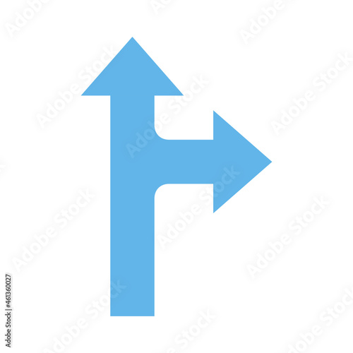 up right arrow flat icon