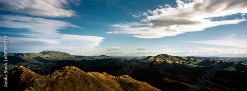Panorama looking over the hills of Hawkes Bay - New Zealand photo
