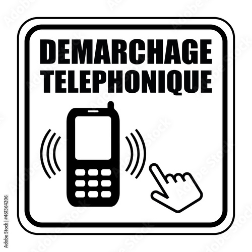 Logo démarchage téléphonique.