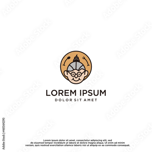 mother logo vector design template

