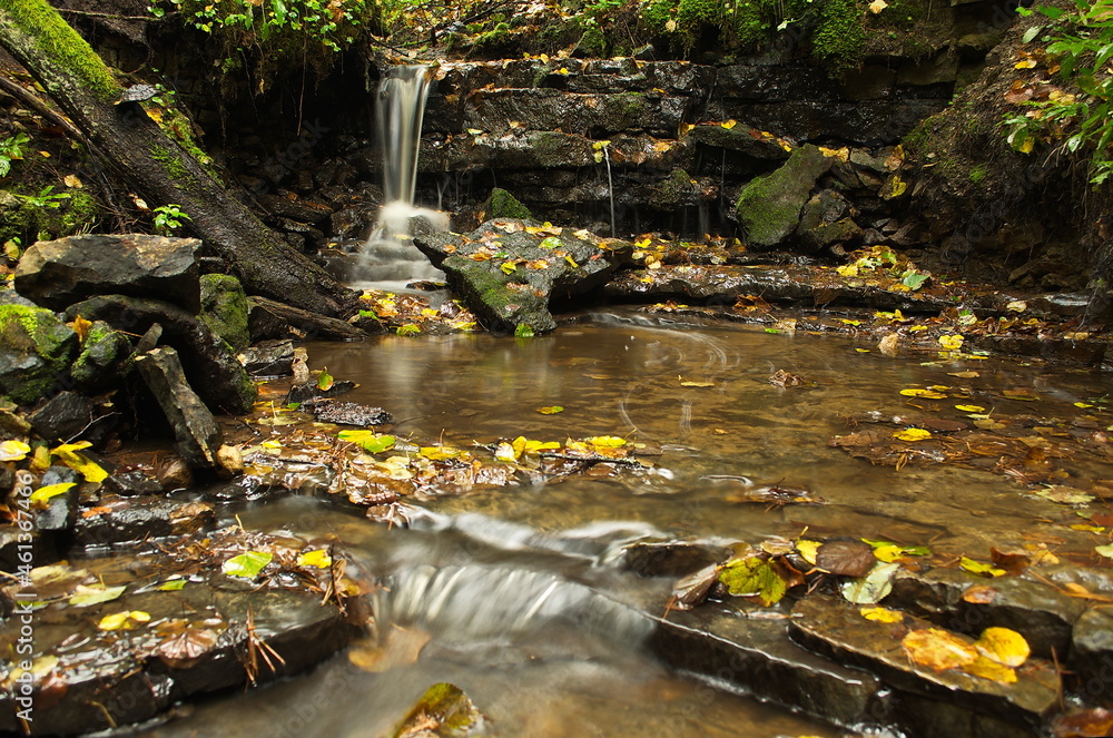 Zarvalks waterfall in autumn day, Latvia. Zarvalks waterfall in autumn day, Latvia.