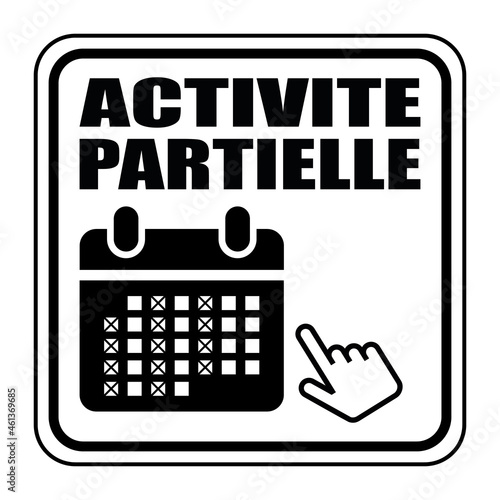 Logo activité partielle.