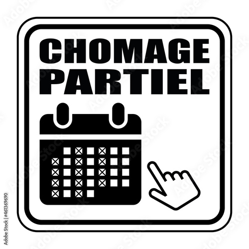 Logo chômage partiel.