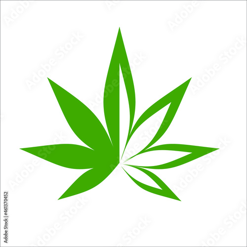 marijuana and cannabis leaf