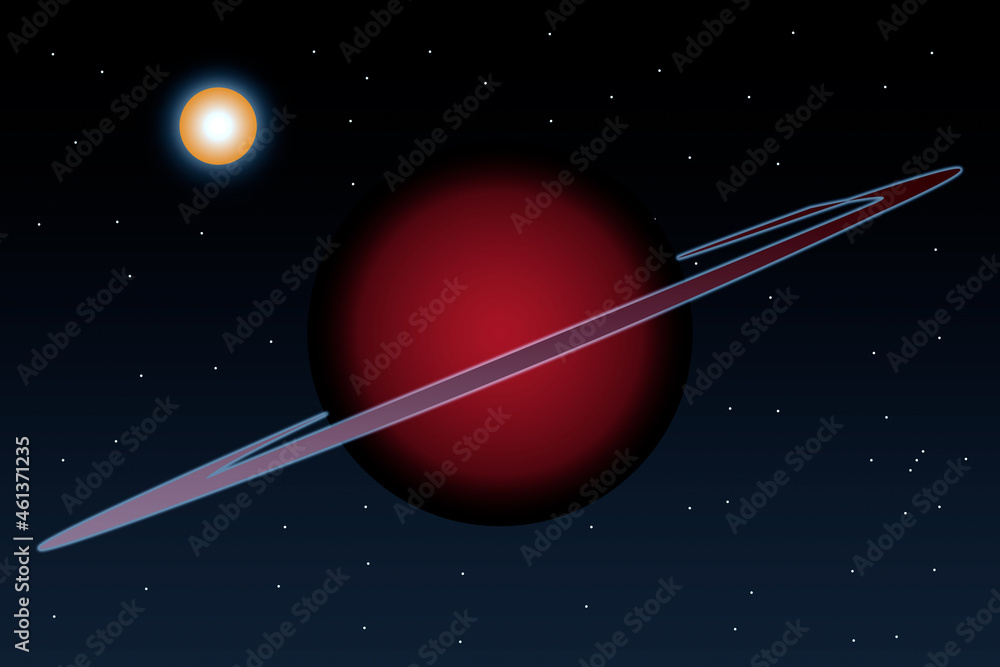 Fototapeta premium El gran planeta rojo