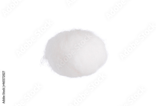 Cotton ball isolated on white background.