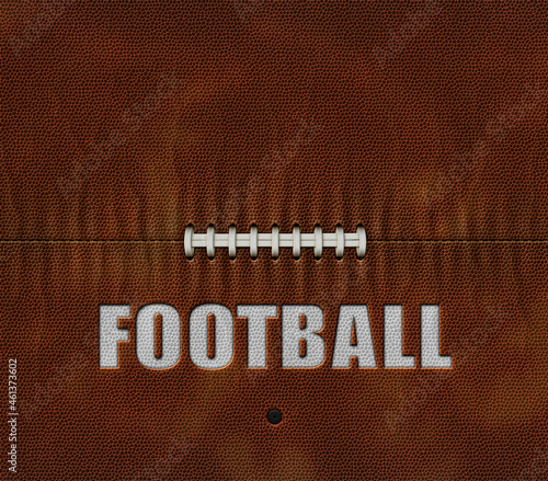 Flat Football Texture With Blank Area for Team Name