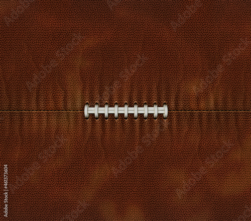 Slika na platnu Flat Football Texture With Laces