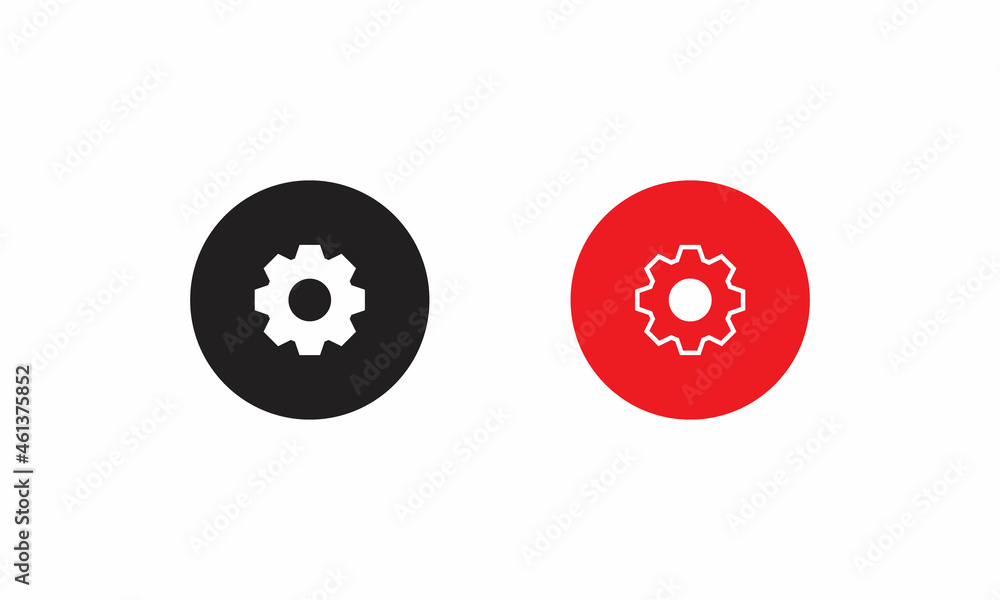 Settings Menu Icon Vector. Gear Symbols Settings Menu Icon Vector. Gear Symbols