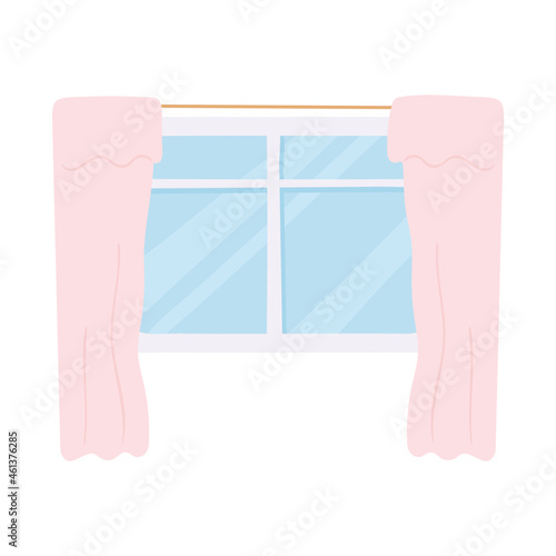window with curtains
