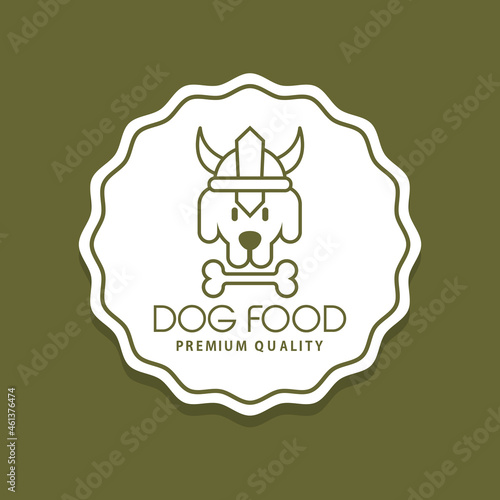 logo of premium dog food vector image