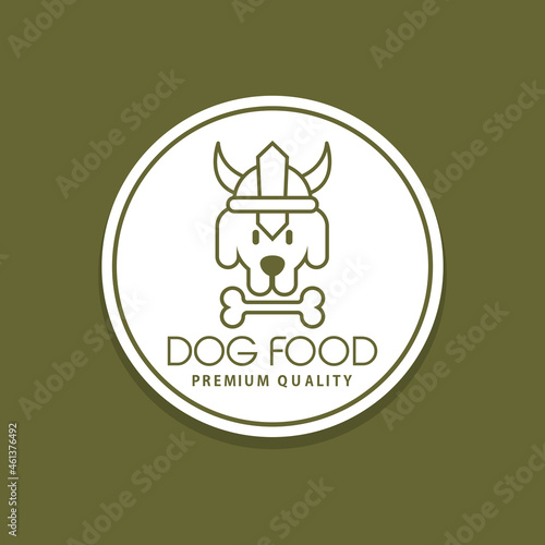 logo of premium dog food vector image