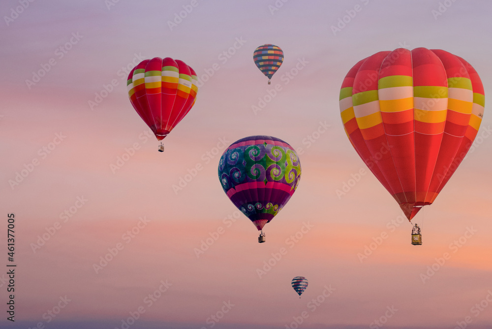 Fototapeta premium Colorful hot air balloons