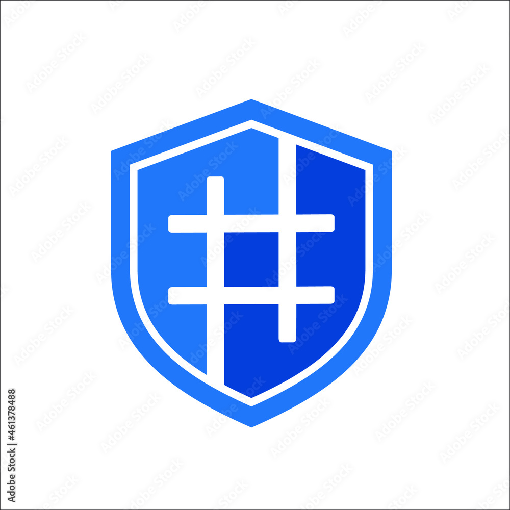 Fototapeta premium sign, hashtag, icon, shield, website, button, illustration, internet, currency, design, cross, logo, money, flag, business, label, health, one, japan, finance, silver, web, art, medicine, traffic