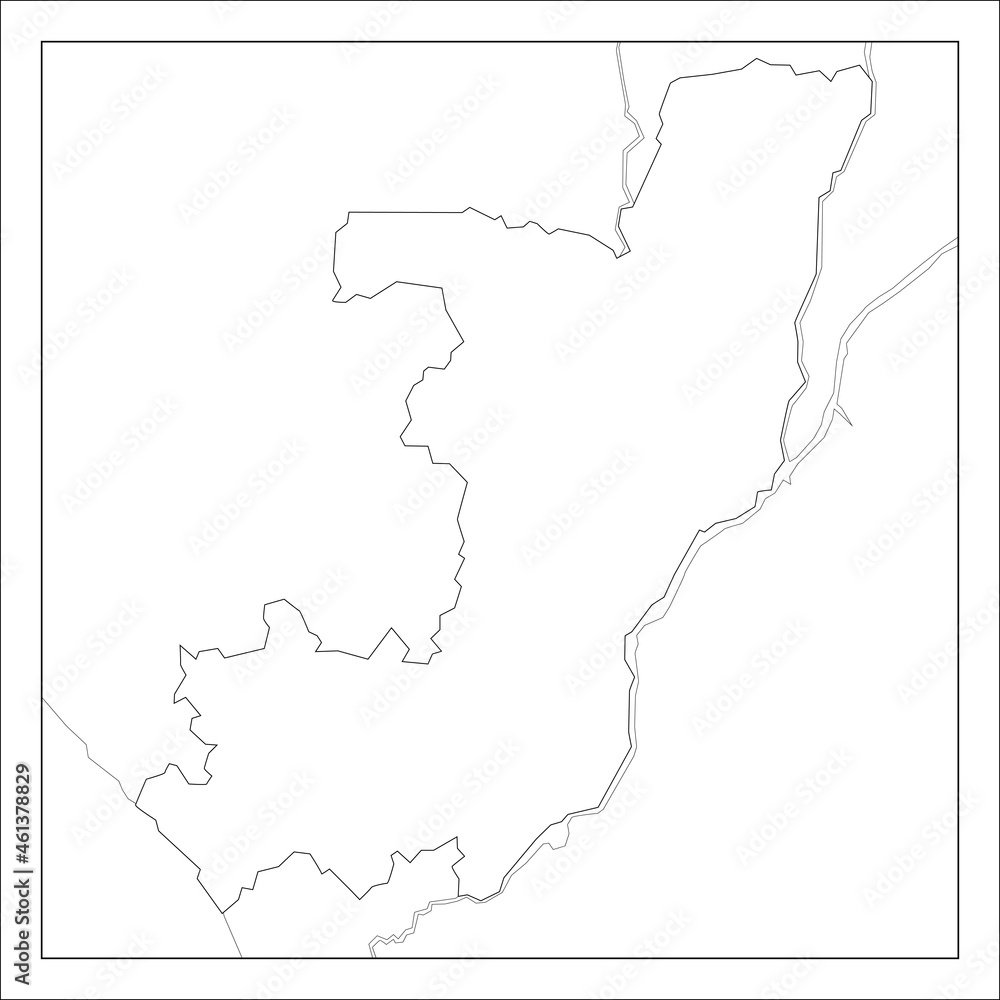 Obraz premium コンゴ共和国の地図です