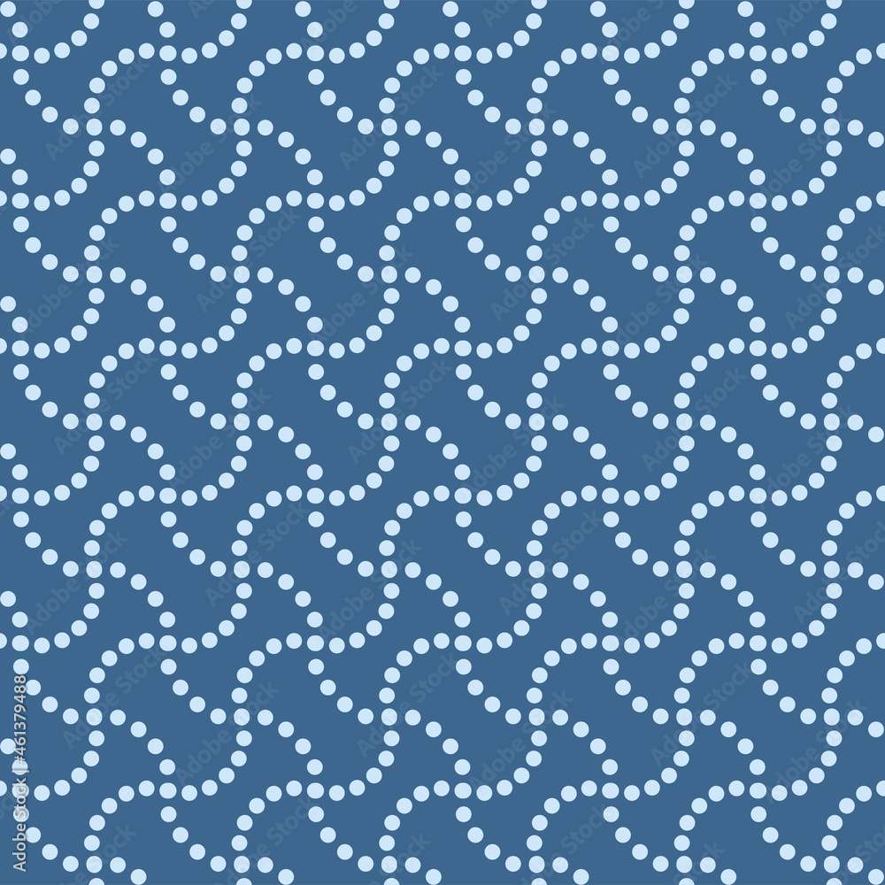 Japanese Dot Line Curl Zigzag Vector Seamless Pattern Japanese Dot Line Curl Zigzag Vector Seamless Pattern
