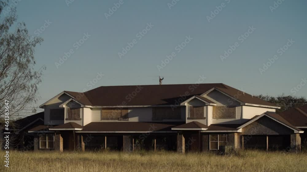 Abandoned house in an abandoned subdivision in Texas Abandoned house in an abandoned subdivision in Texas