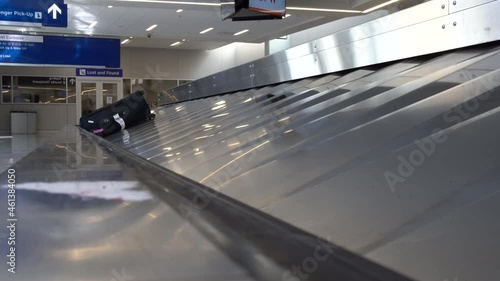 Baggage claim at an airport. photo