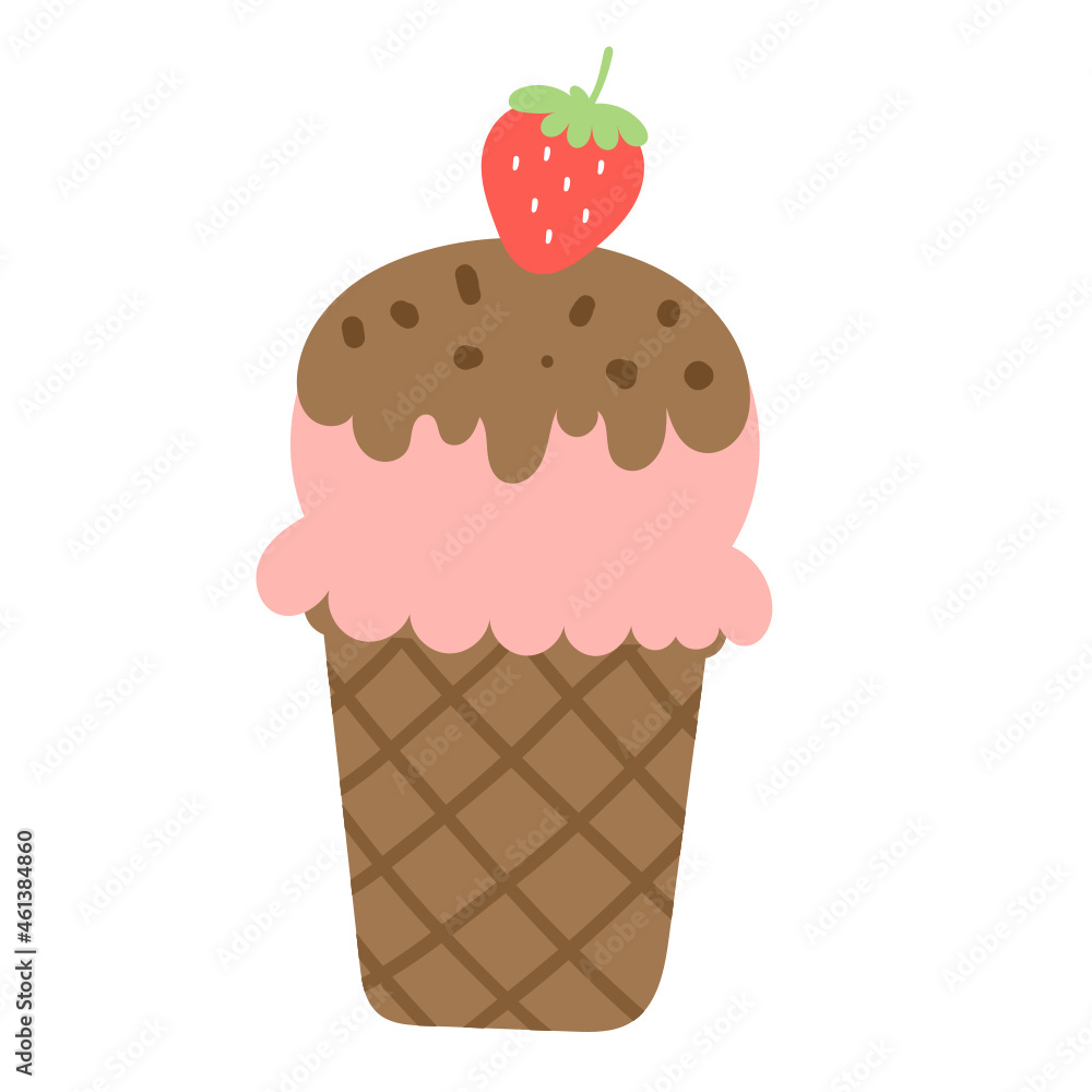 Ice cream cone illustration