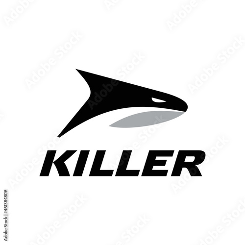 Killer whale logo template