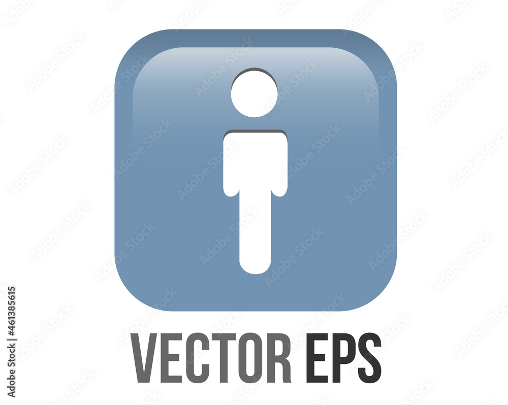 vector gradient blue man restroom round corner square icon button with iconography of man and woman vector gradient blue man restroom round corner square icon button with iconography of man and woman