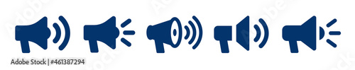 Megaphone loudspeaker icon. Vector illustration