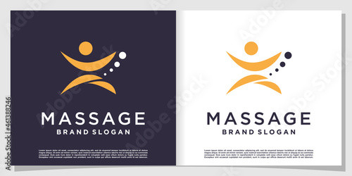 Massage logo with creative element Premium Vector part 5