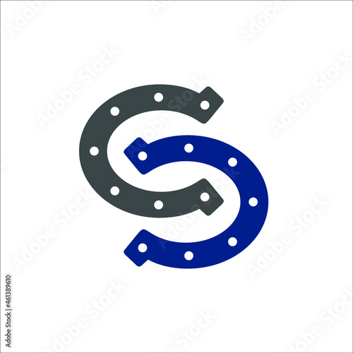 horseshoe in letter S