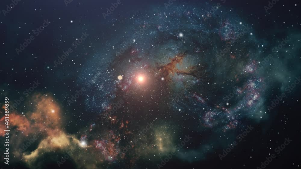 universe, nebula clouds and stars moving in space universe, nebula clouds and stars moving in space