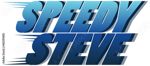 Speedy Steve logo text design