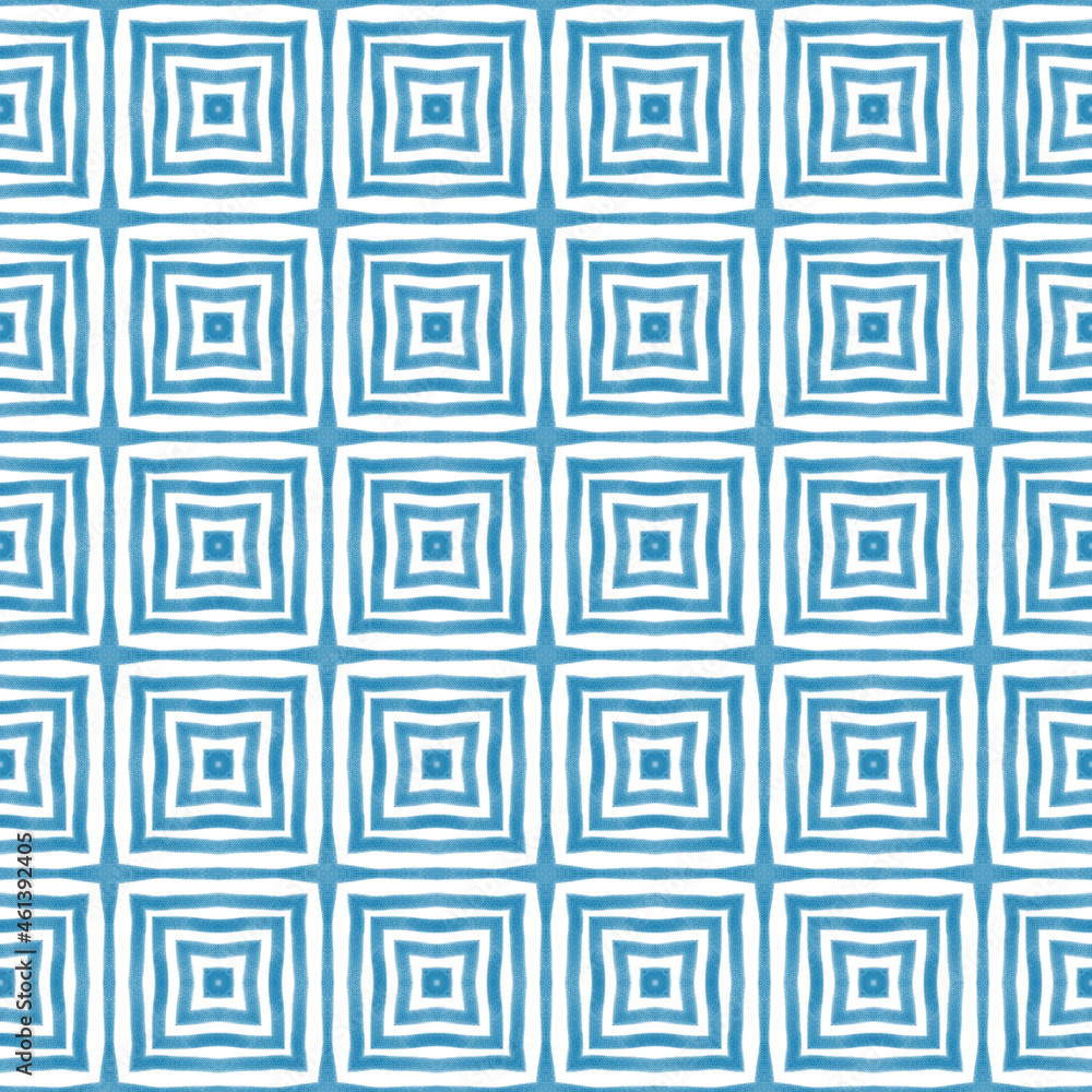 Striped hand drawn pattern. Blue symmetrical Striped hand drawn pattern. Blue symmetrical