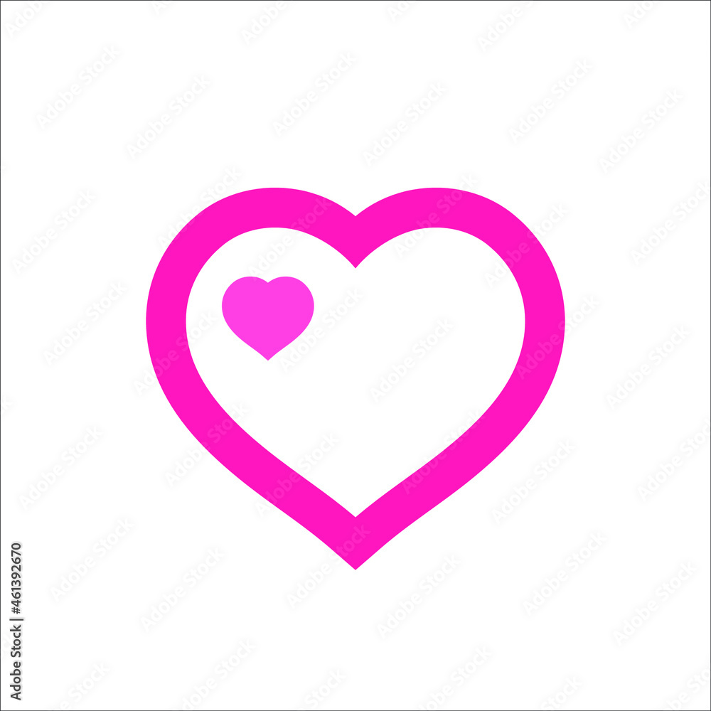 love or heart symbol icon