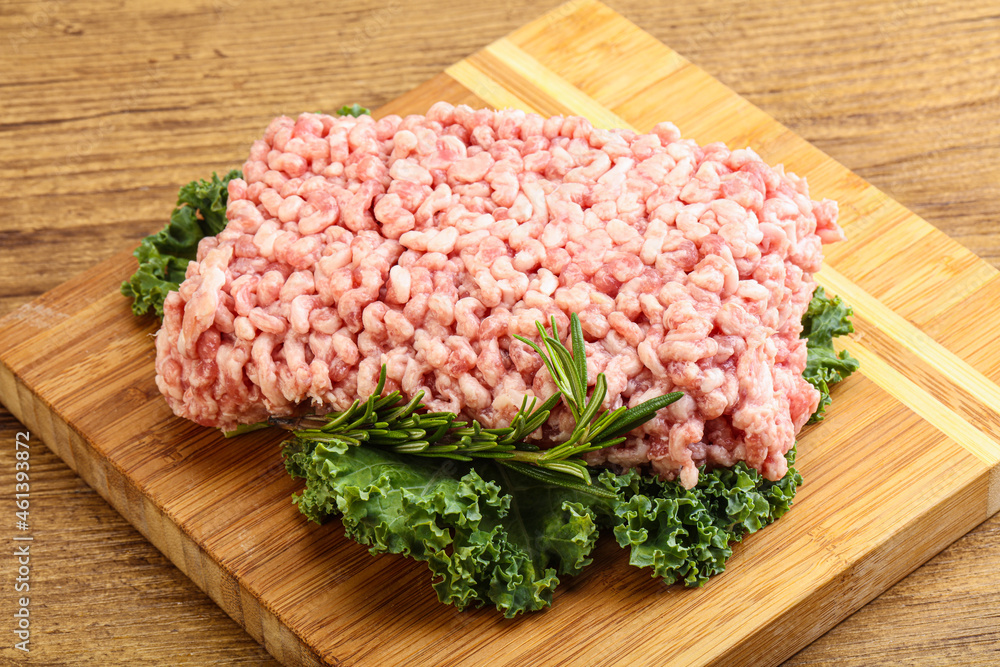 Raw pork minced meat for cooking Raw pork minced meat for cooking