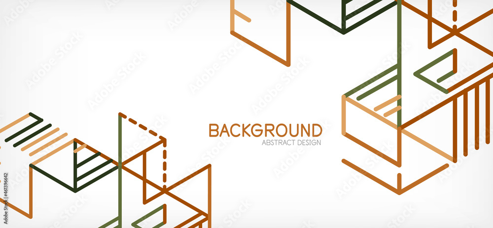 Abstract background. Color lines on white background. Linear abstract composition. Techno or business concept for wallpaper, banner, background, landing page Abstract background. Color lines on white background. Linear abstract composition. Techno or business concept for wallpaper, banner, background, landing page