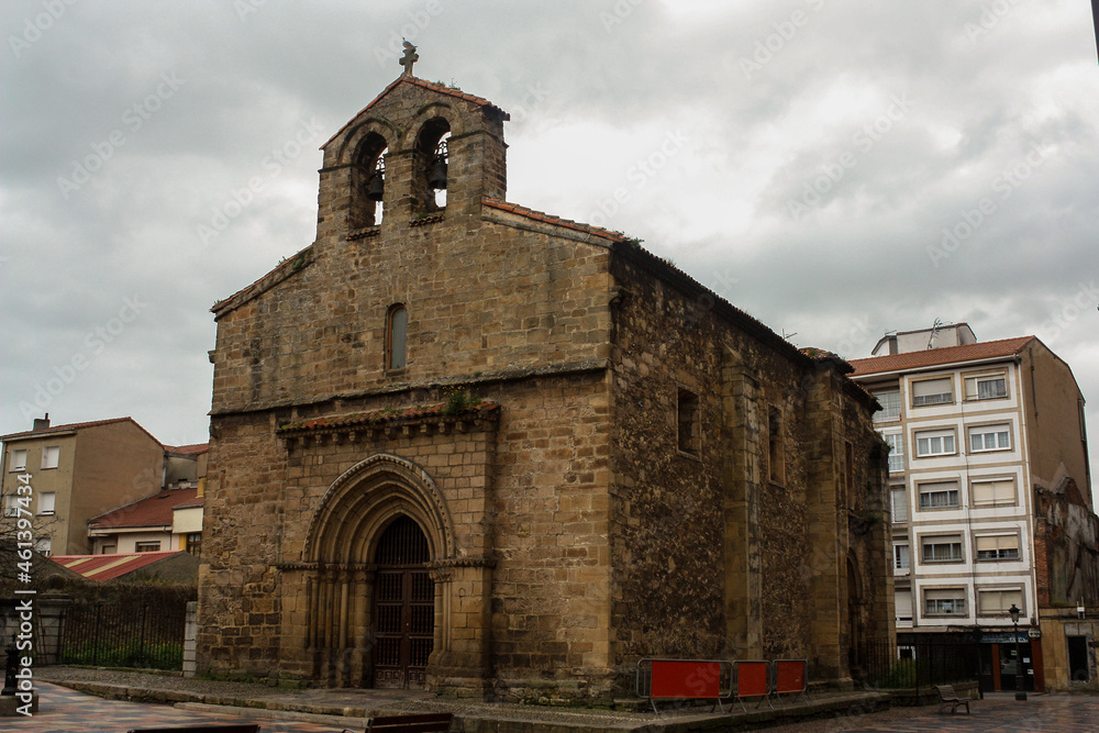 Romanic church of Sabugo in Aviles, Spain