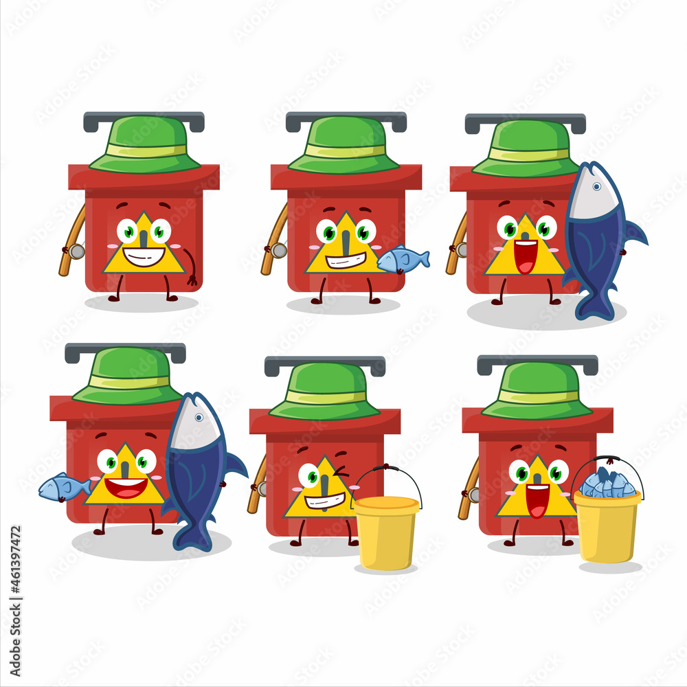 A fisherman dynamite blasting machine cartoon picture catch a big fish A fisherman dynamite blasting machine cartoon picture catch a big fish