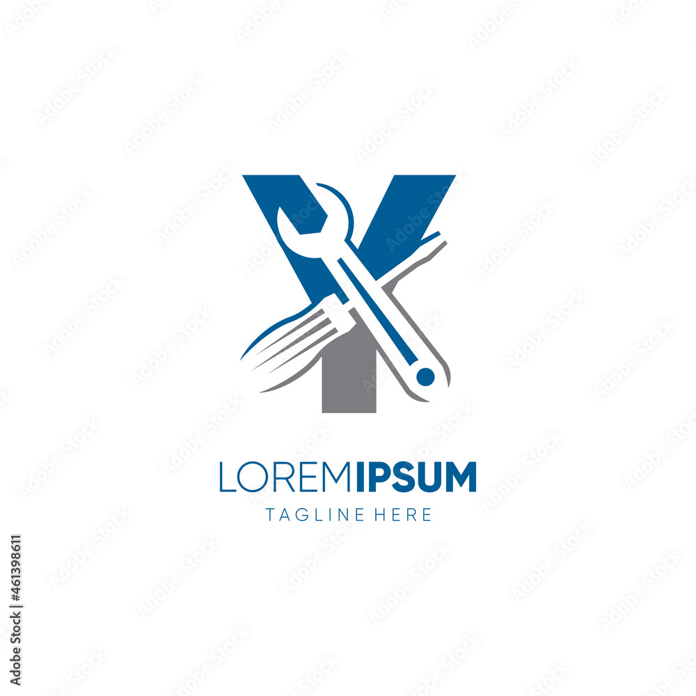 Letter Y Screwdriver and Wrench Logo Design Vector Icon Graphic Emblem Illustration Background Template Letter Y Screwdriver and Wrench Logo Design Vector Icon Graphic Emblem Illustration Background Template