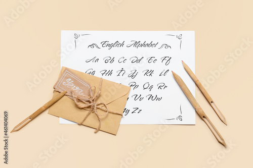 Envelope with name YEVA, al...