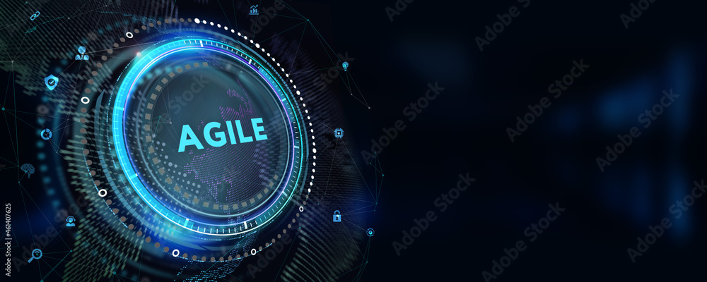 Business, Technology, Internet and network concept. Agile Software Development.3d illustration Business, Technology, Internet and network concept. Agile Software Development.3d illustration