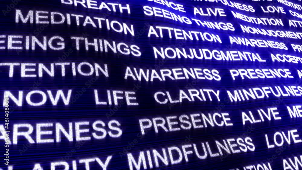 MINDFULNESS Keywords Animation, Background, Loop, 4k
MINDFULNESS Keywords Animation, Background, Loop, 4k
