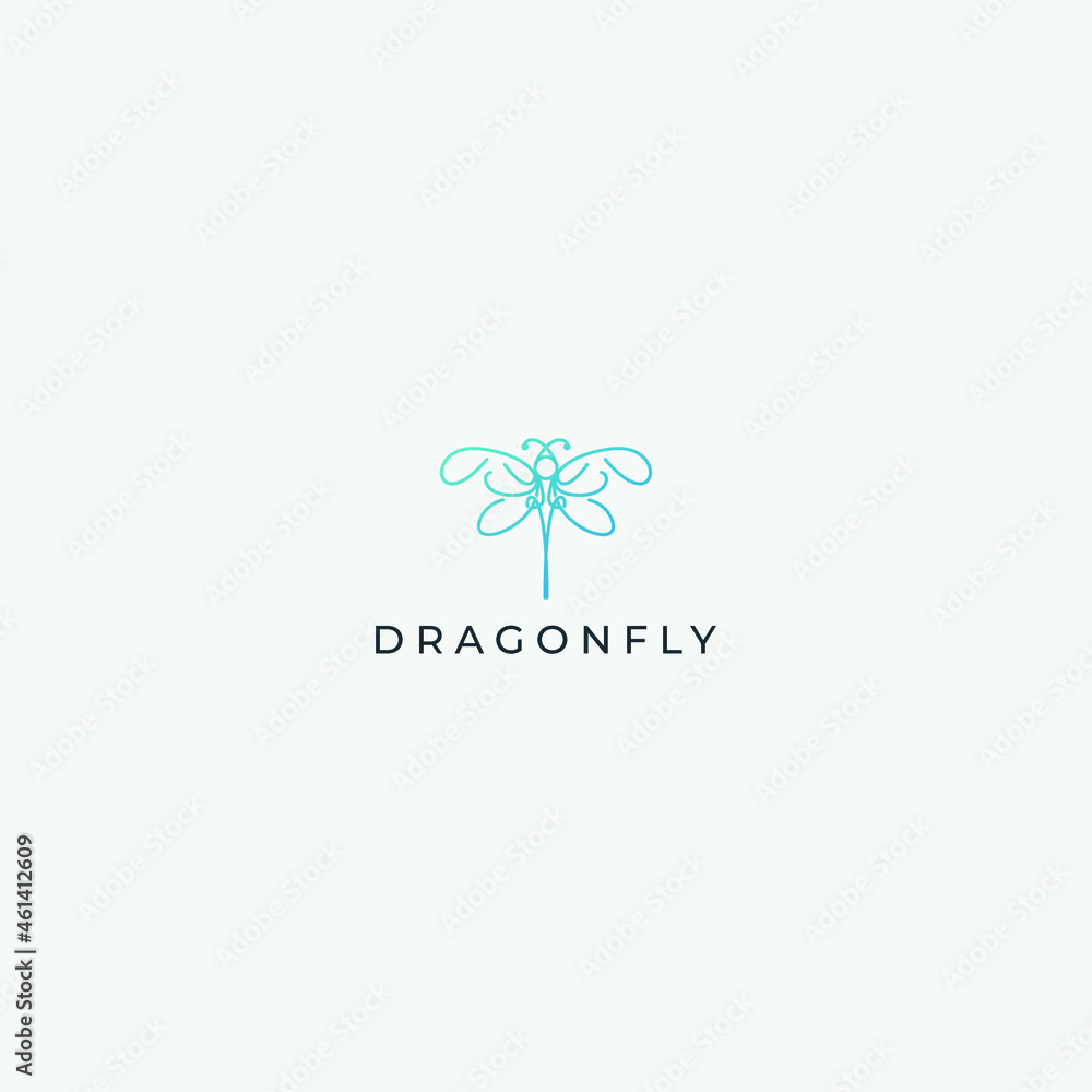 dragonfly logo minimalist line art vector dragonfly logo minimalist line art vector