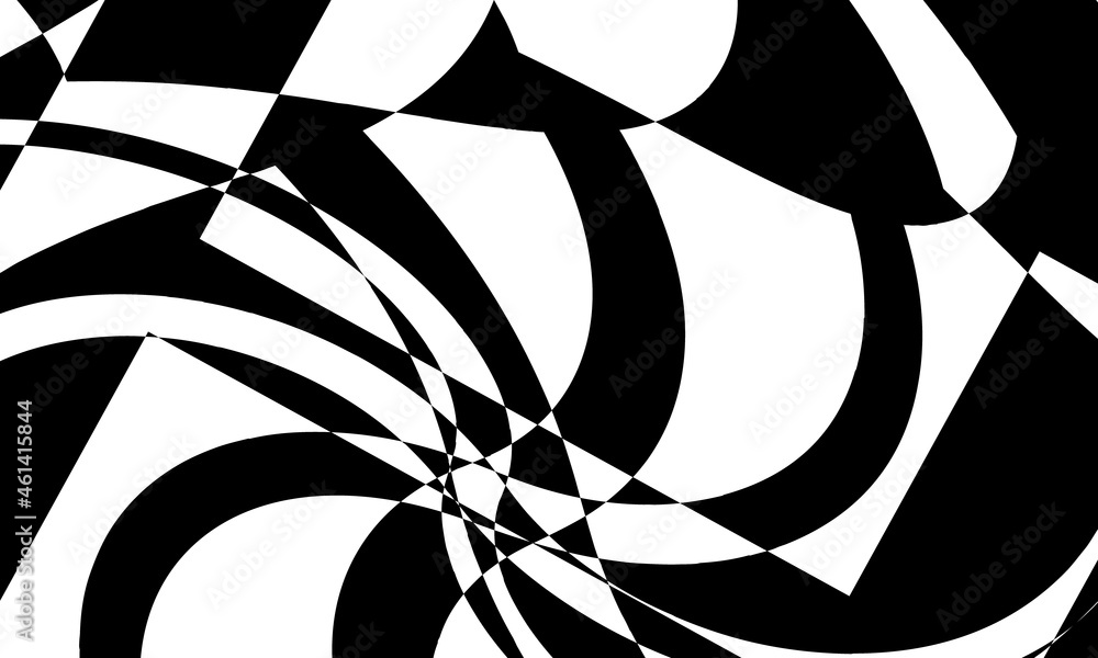 monochrome stylish patterns for modern design in the style of op art mystical and mysterious - obrazy, fototapety, plakaty 