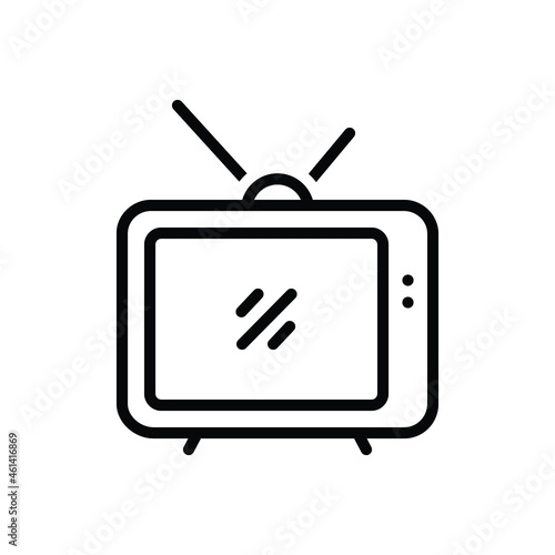 Black line icon for tuner