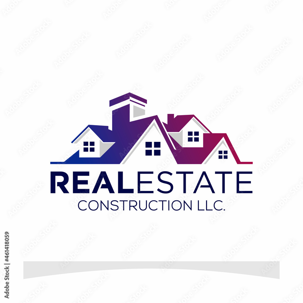 Real Estate Construction Logo Design Real Estate Construction Logo Design