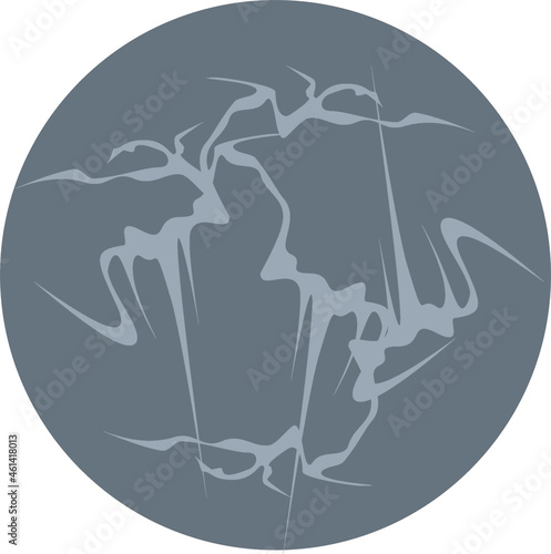 An abstract spell from a spellbook that induces fear. An abstract rune.