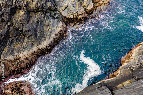 Aerial view of the coastline at Dawros in County Donegal - Ireland