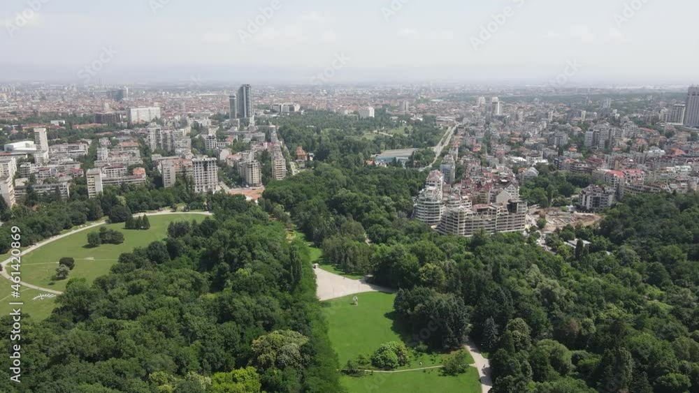 Amazing Aerial view of South Park in city of Sofia, Bulgaria Amazing Aerial view of South Park in city of Sofia, Bulgaria