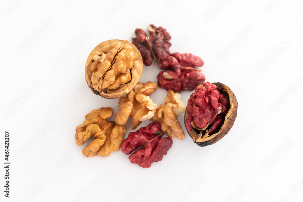 Red walnut, healthy food, energy Red walnut, healthy food, energy